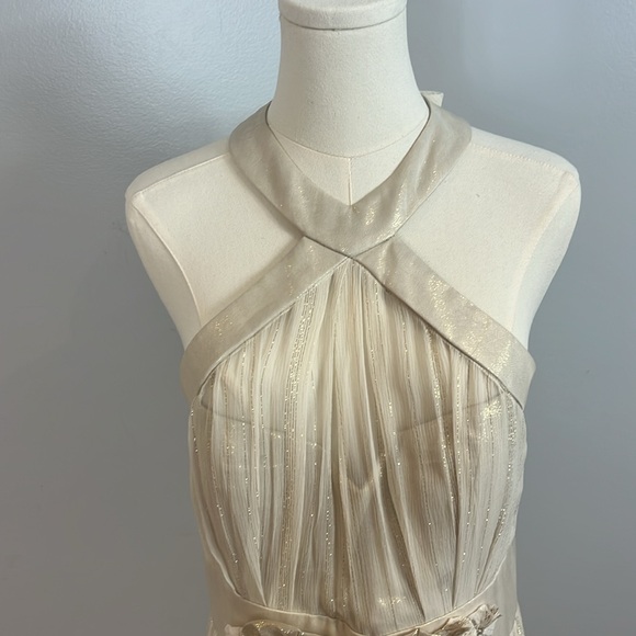 Marc Bouwer Gold Silk Evening Gown - Picture 3 of 17